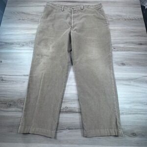 Haggar Generations Mens Corduroy Pants Tan Straight Leg Classic Fit Size 40x29